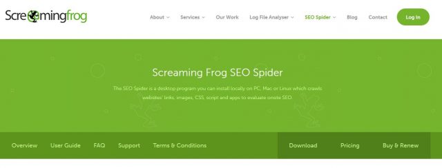 Screaming Frog SEO Spider сервис Screaming Frog SEO Spider