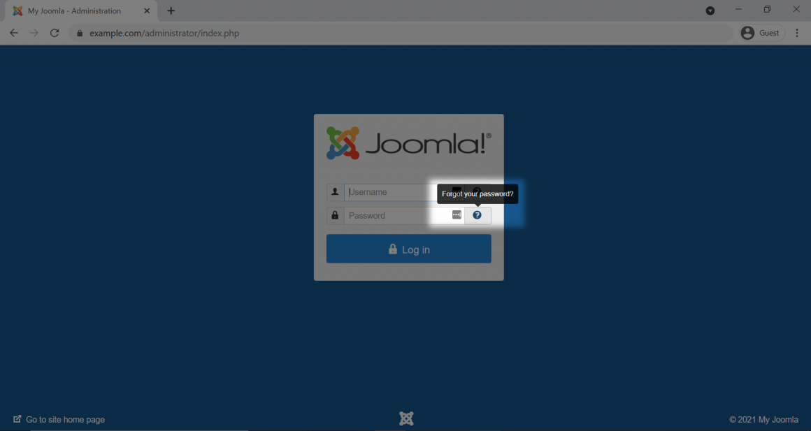 Сменить пароль к админке Joomla!