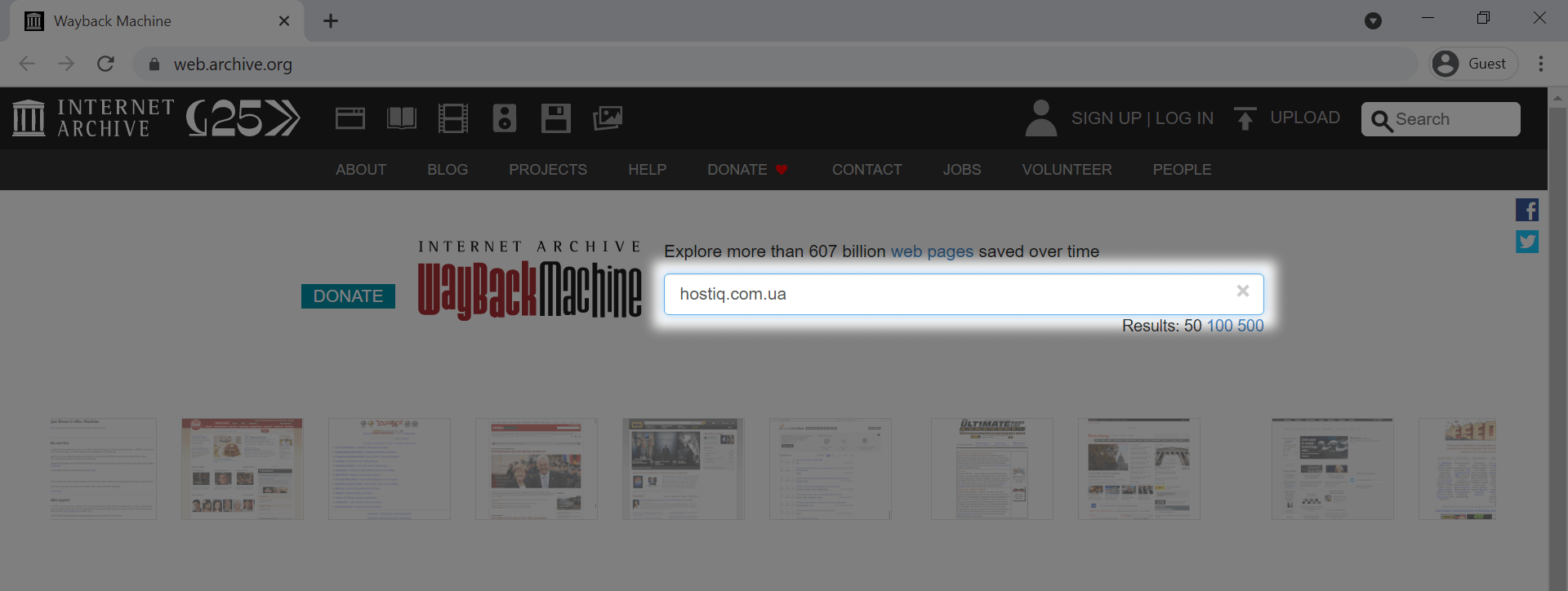Waybackmachine Keyword Search Як перевірити вік домену, сайту та сторінки — онлайн інструменти | Блог ...
