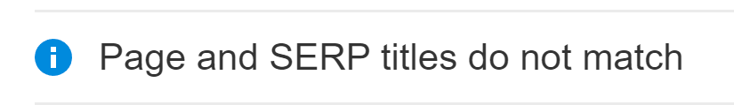 Title страницы и заголовок в SERP не совпадают
