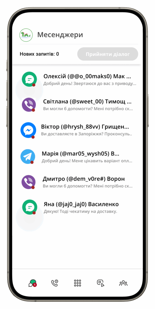 Окно чата Ringostat