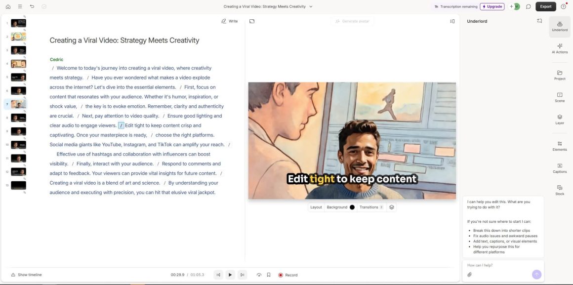 ai based software Descript