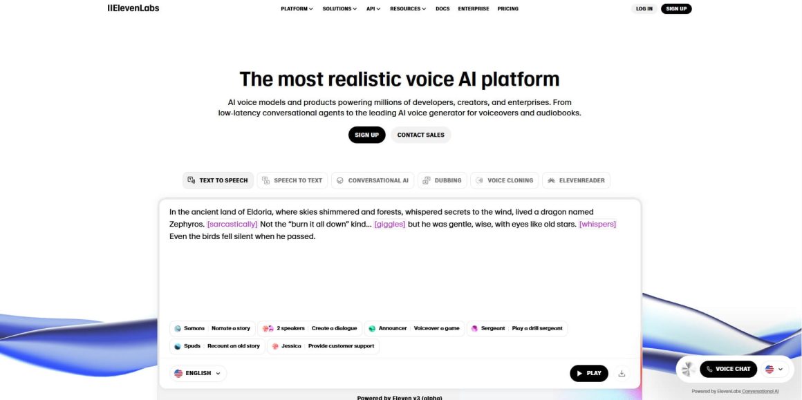 интеллектуальная система Eleven Labs