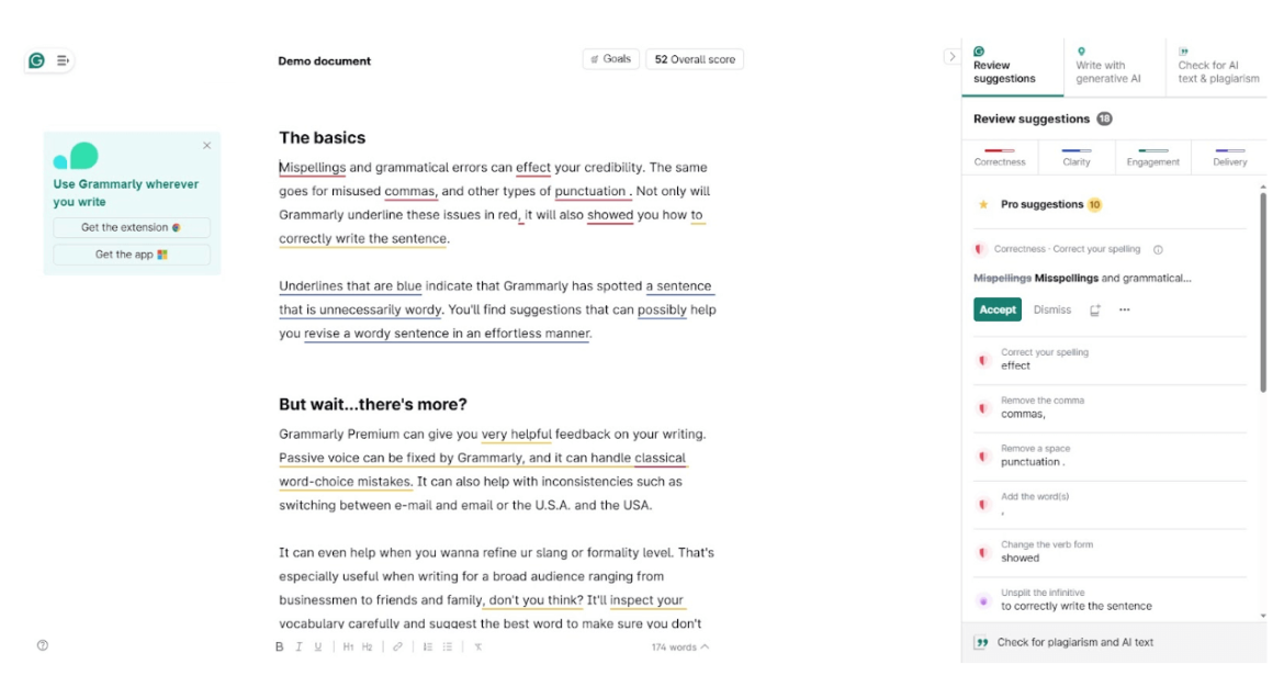 искусственный интеллект приложение онлайн Grammarly