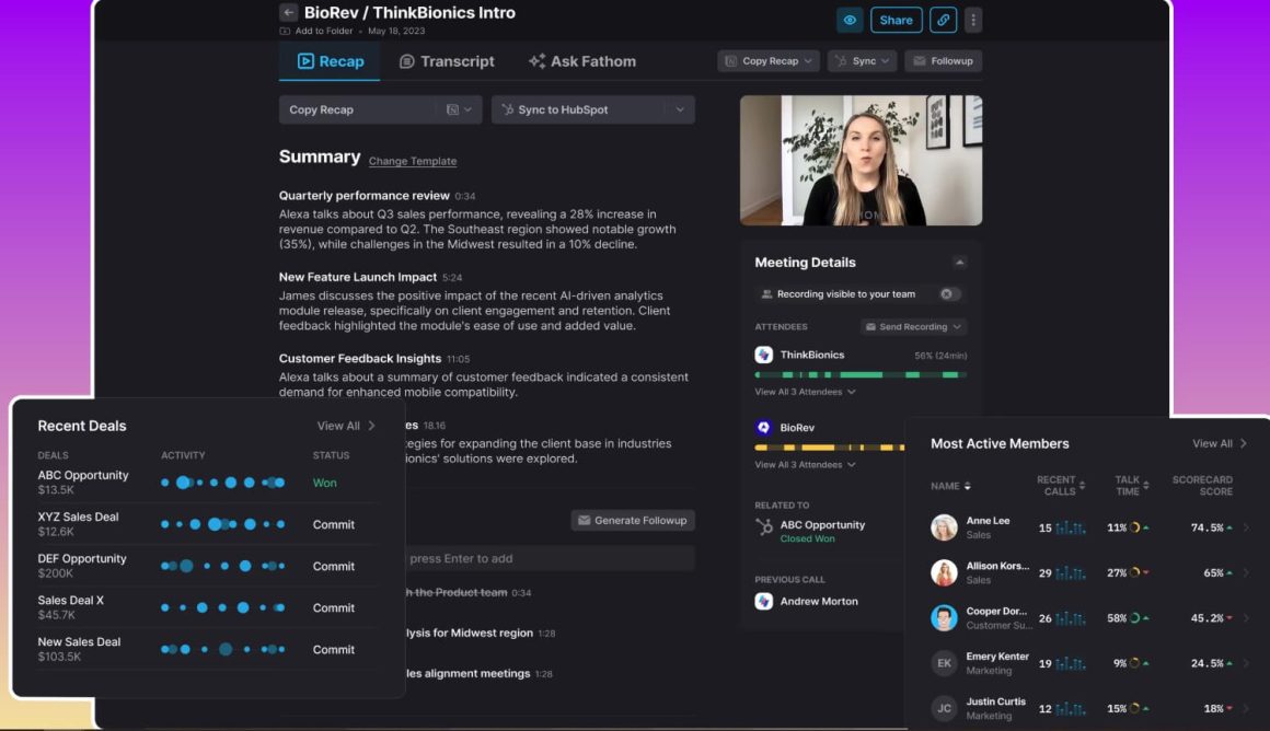 Інструмент Fathom для запису зустрічей
