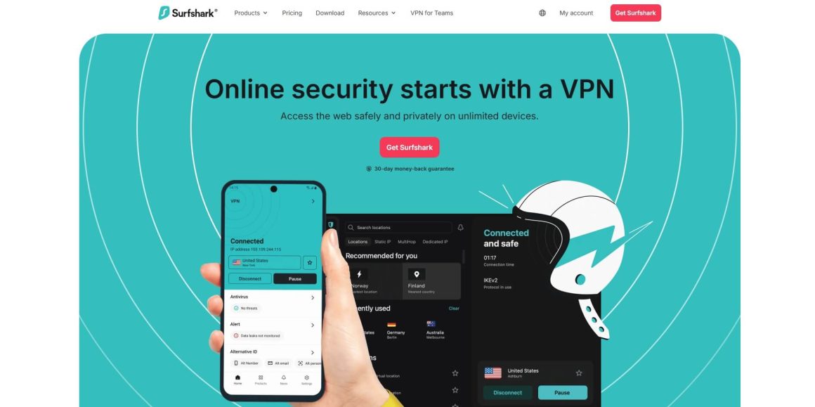 лучший vpn для пк SurfShark