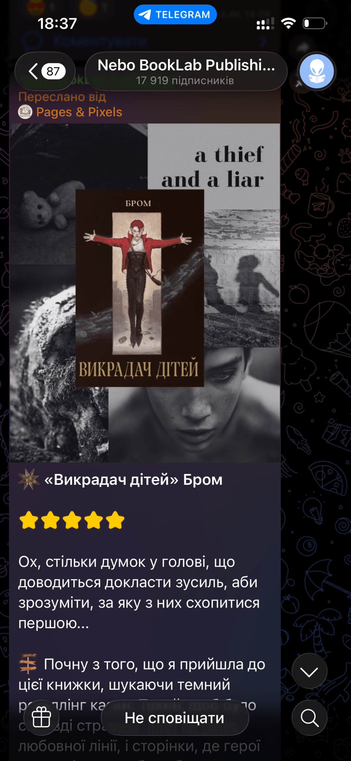 Пример UGC контента в Nebo Publishing