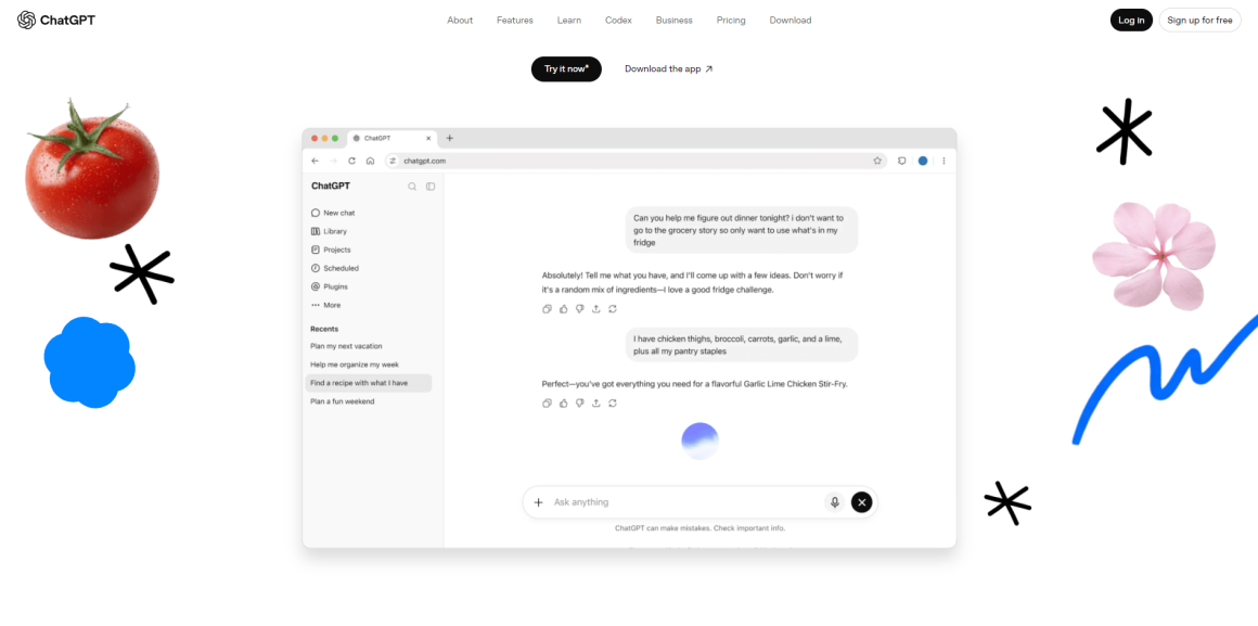 интерфейс chatgpt