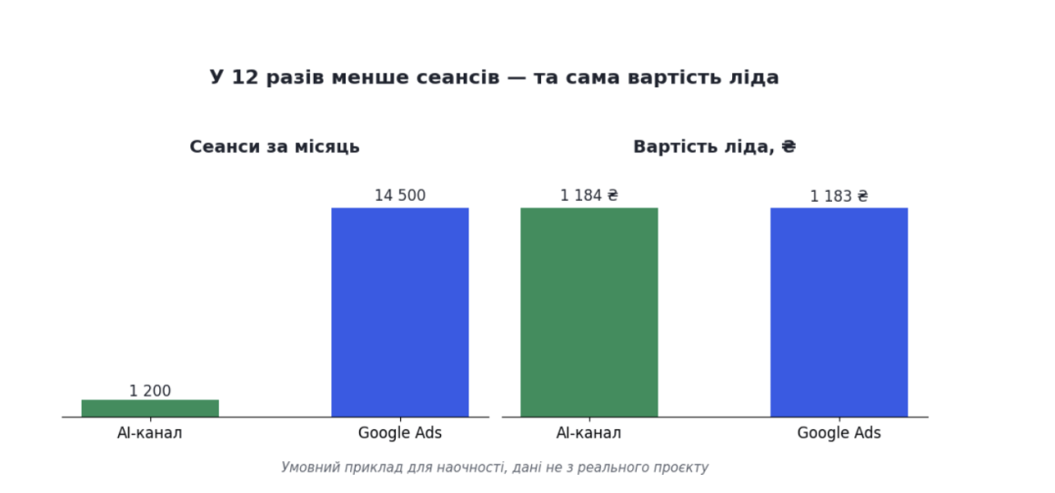 Стоимость лида, приведенного ИИ