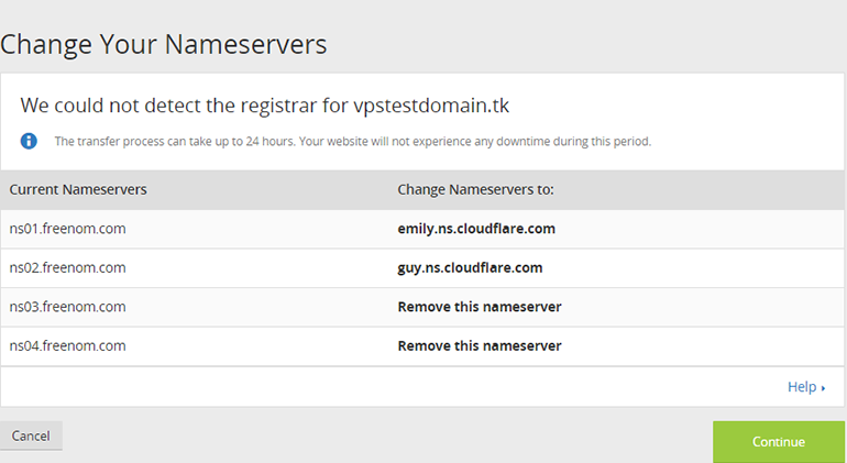 Направления домена на CloudFlare