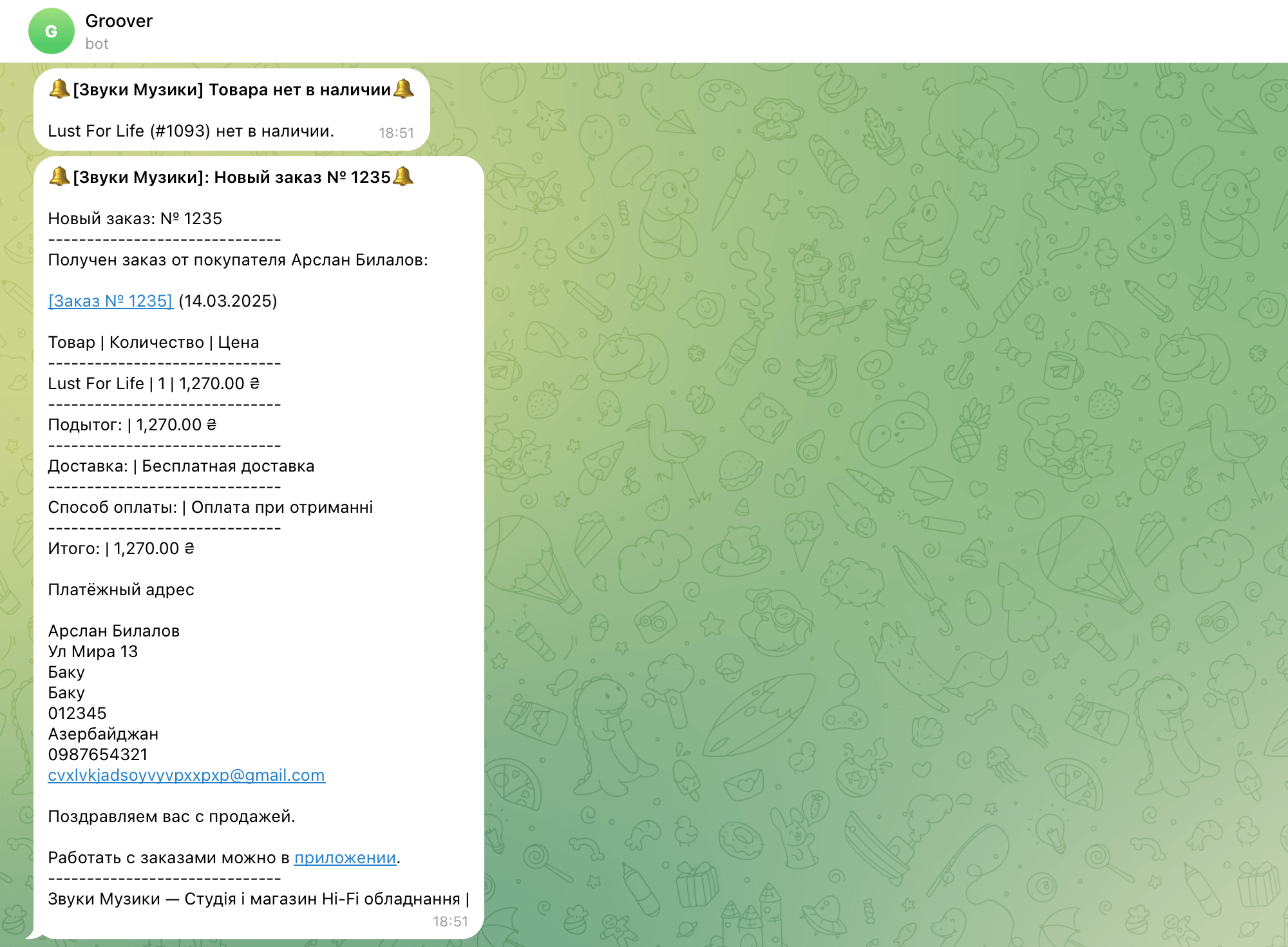 Магазин на Вордпресс – Подключение Telegram к WooCommerce