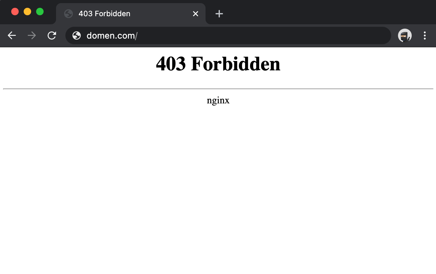 Помилка 403 Forbidden