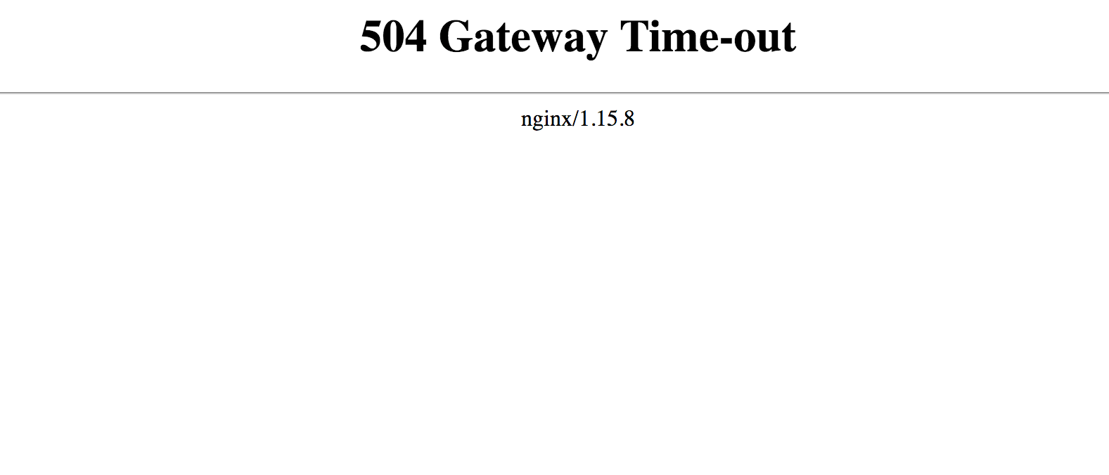 Помилка 504 Gateway Time-out на веб-сервері Nginx
