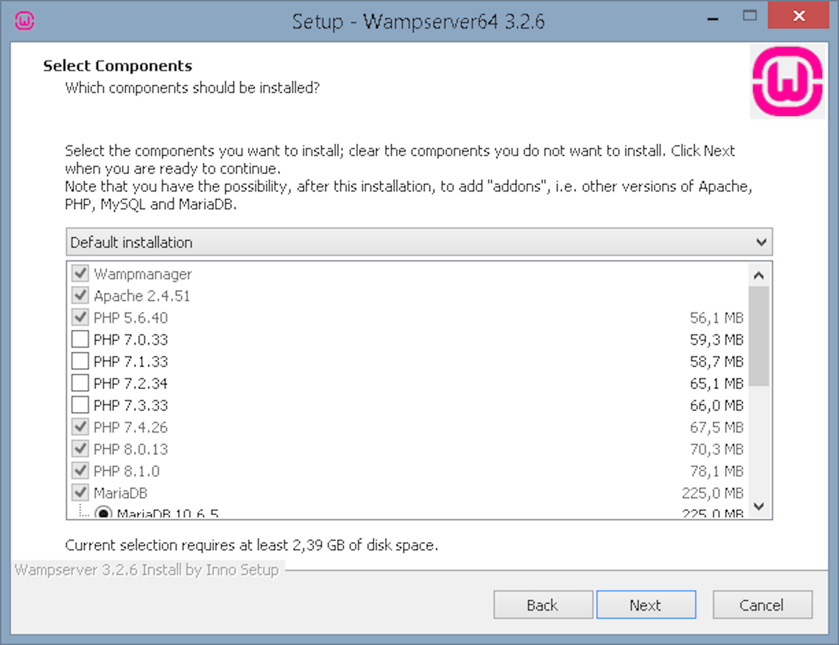 Встановлення Вордпрес на локальний комп'ютер — Компоненти для встановлення Wampserver